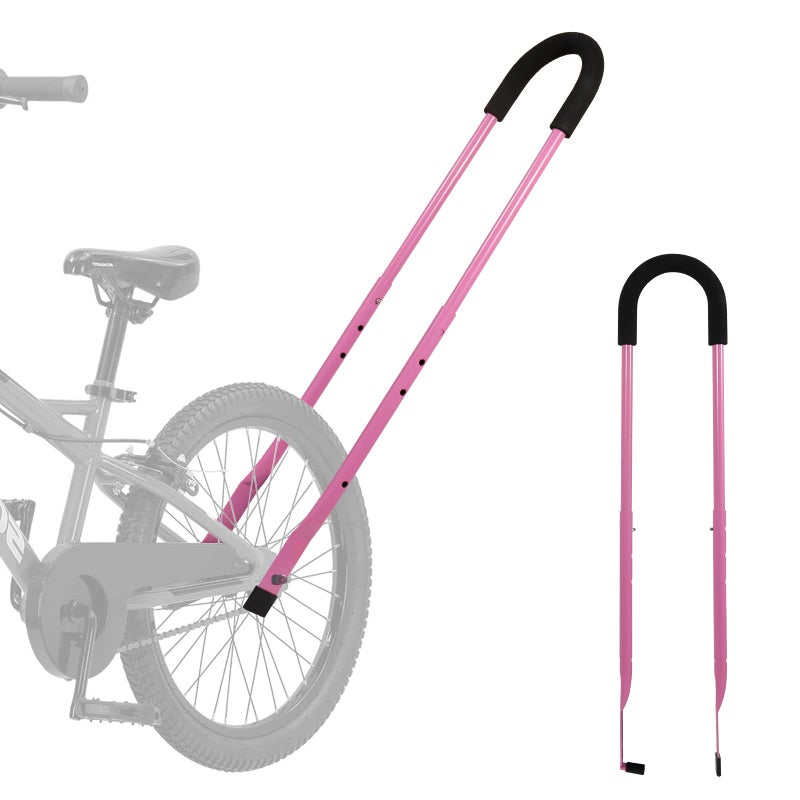 MOLI DEE Children Cycling Bike Safety Trainer Handle Balance Push Bar (a-Pink) - Image 1